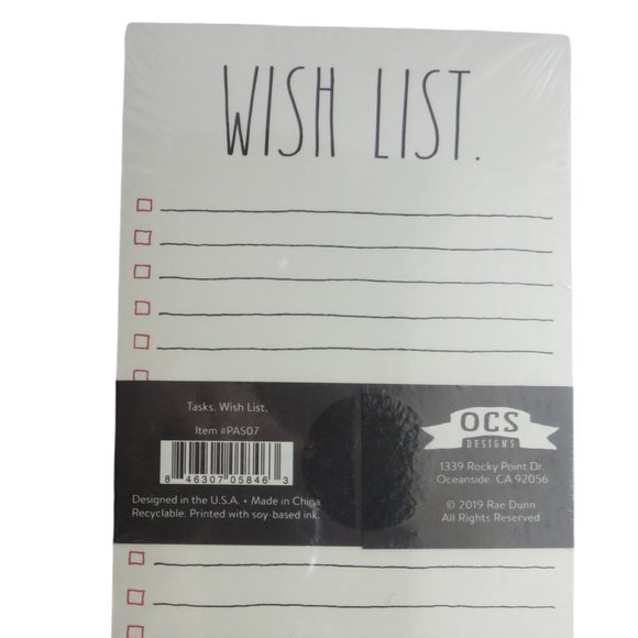 Double Pack Rae Dunn Notepad - Task List Pad - Picture 3 of 3